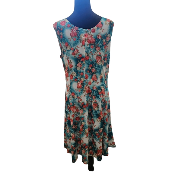 NWT Tam Ware Sleeveless Floral Fit and Flare Dress XXL - Picture 8 of 11